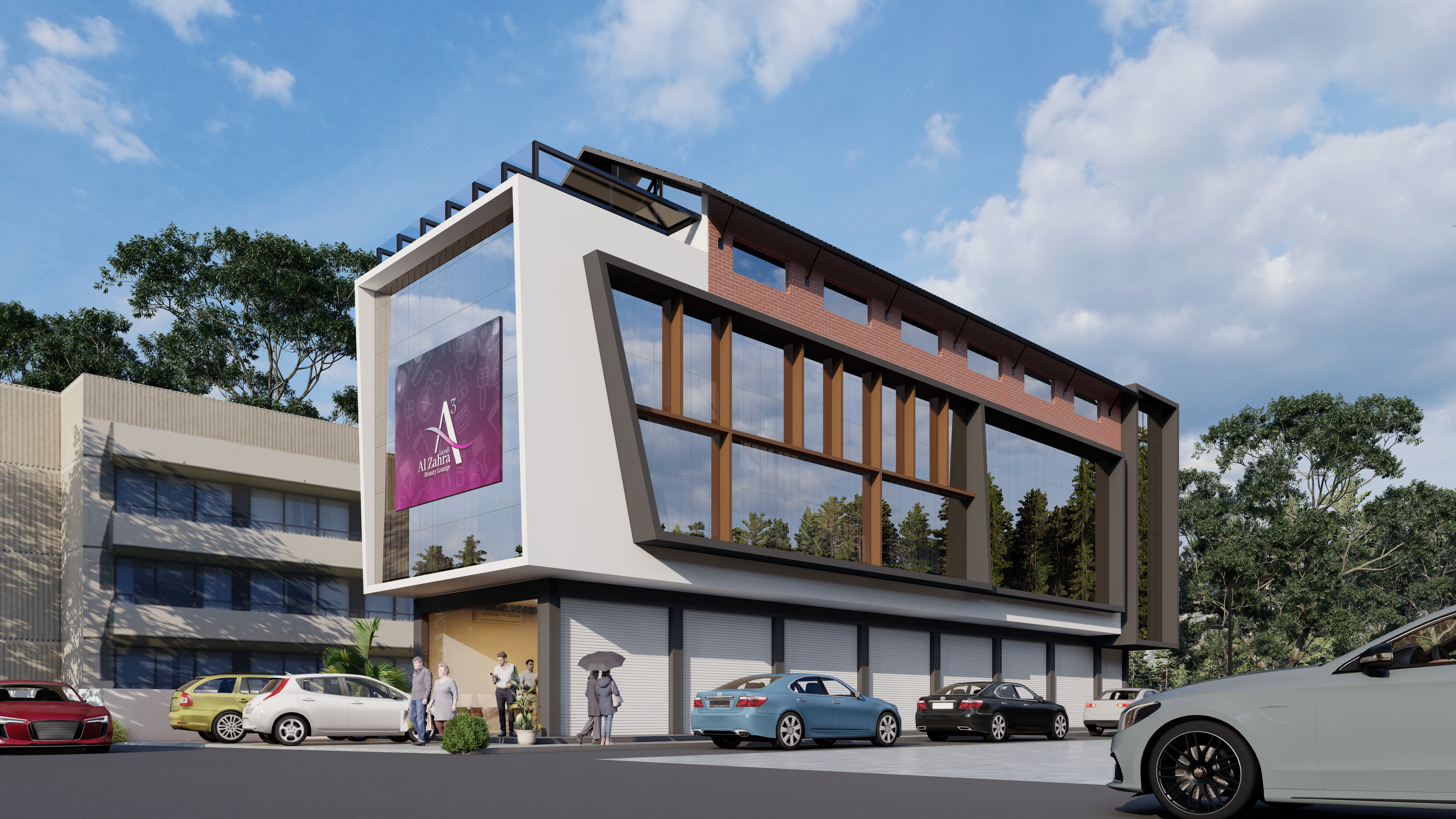 A commercial building