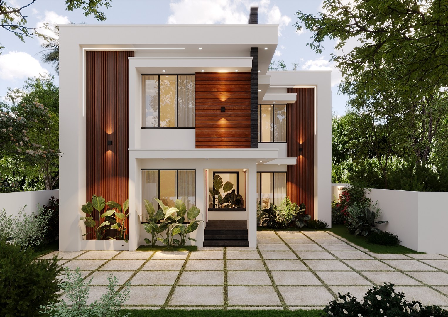 Contemporary villa project — residential construction