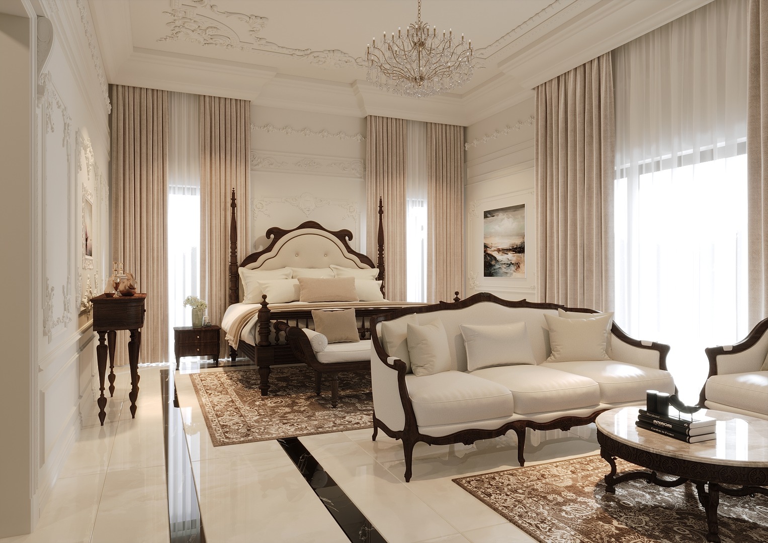 Residential villa interior — top construction company Thrissur